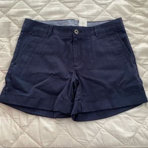 NWT Navy Chino Cuffed Shorts